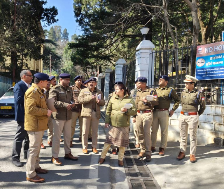 हाई कोर्ट परिसर की सुरक्षा व्यवस्था का एसएसपी ने लिया जायजा, एंटी-सैबोटेज चेकिंग और फ्रिस्किंग सख्त