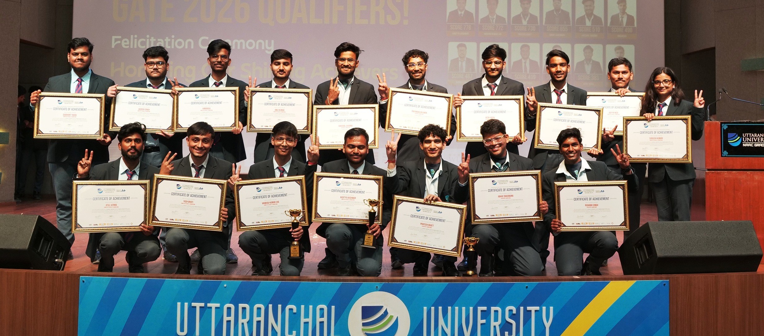 Felicitation Ceremony held for GATE 2026 Qualifiers at UIT