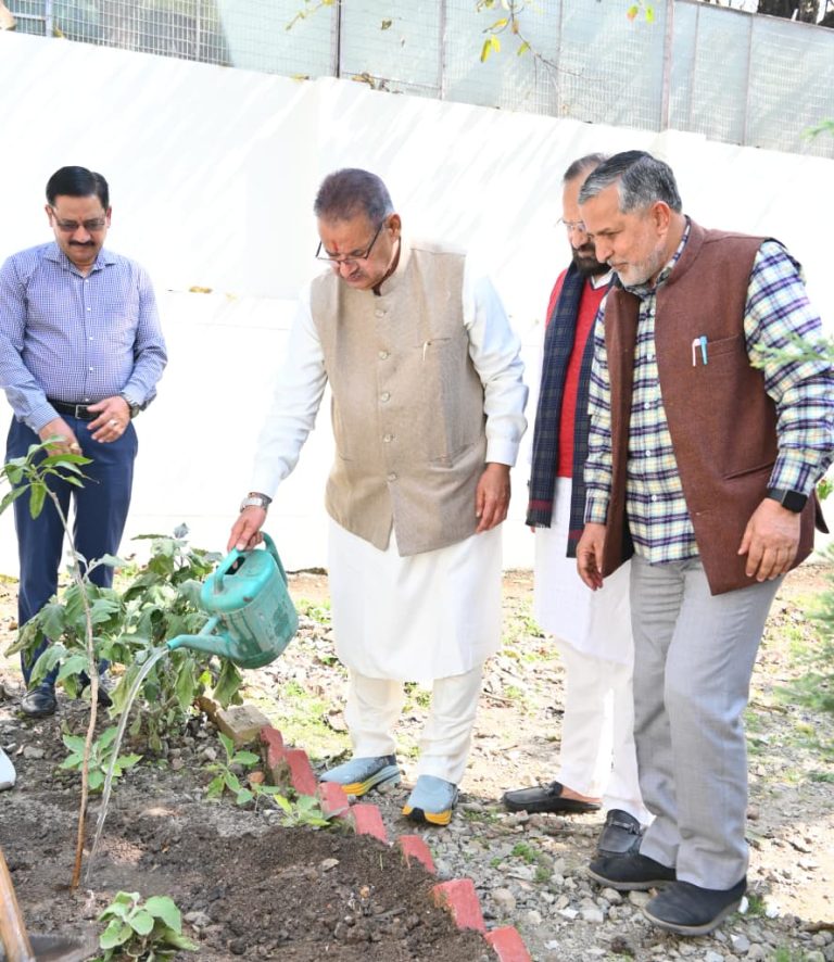 Ganesh Joshi plants sapling to mark Union Agriculture Minister’s birthday