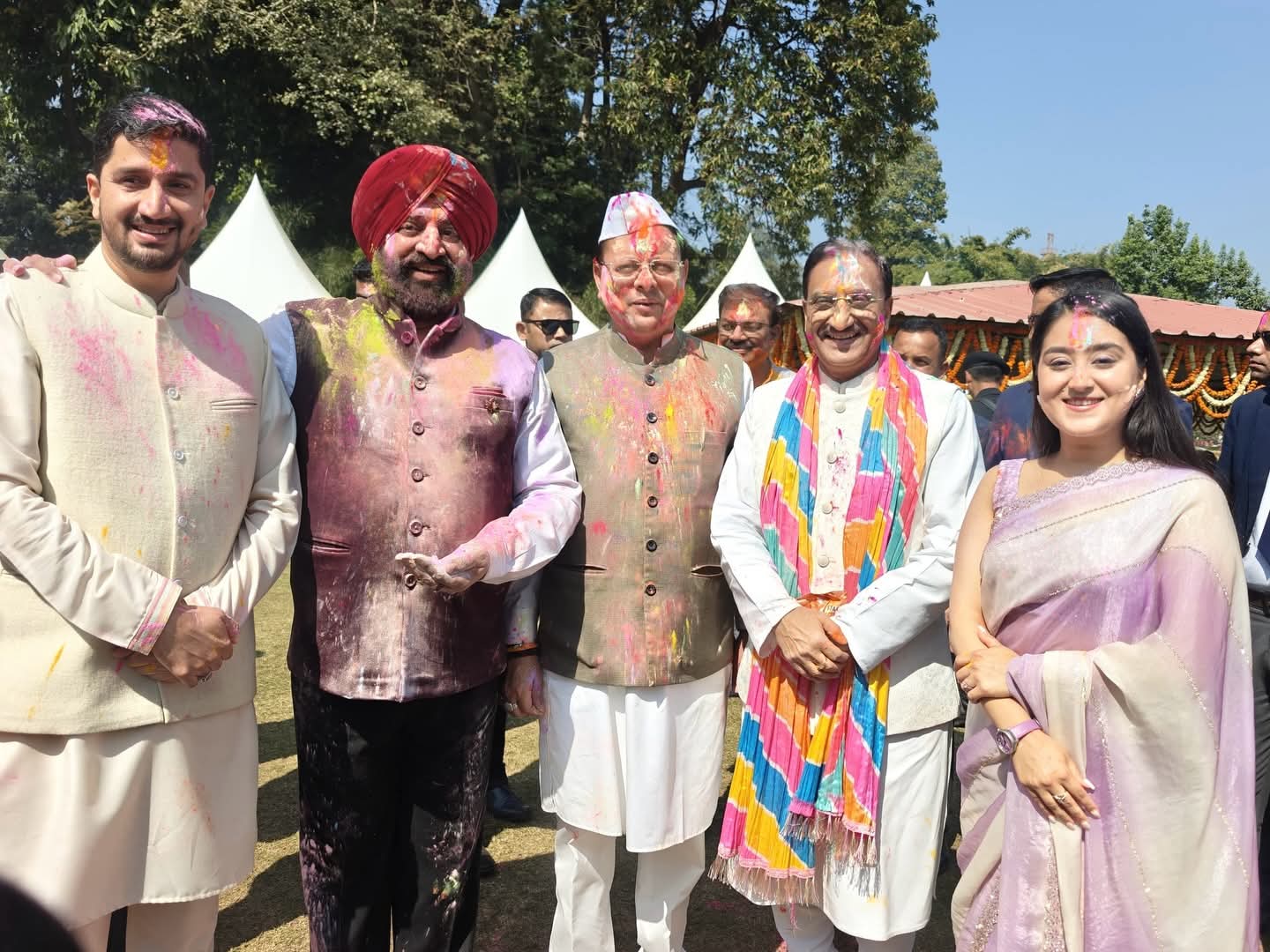Holi Celebrated with enthusiasm at Lok Bhavan