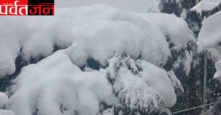 Uttarakhand Snowfall News: बर्फ की चादर से ढकी वादियां। नज़ारे