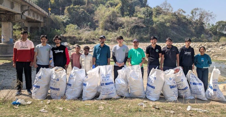 YUWA Change-Makers lead River Clean-up near FRI, remove 15 sacks