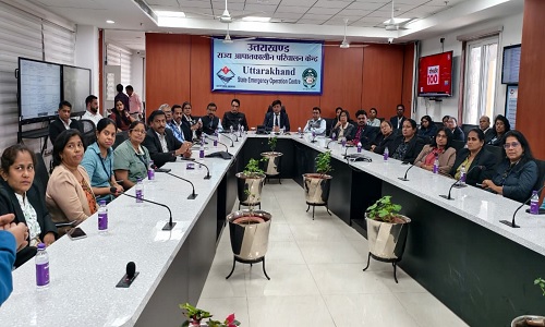 यूएसडीएमए की कार्यप्रणाली से रूबरू हुए श्रीलंका के अधिकारी