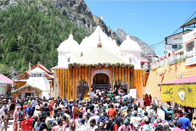Chardham Yatra 2026 begins; Gangotri temple opens; helicopter showers flowers