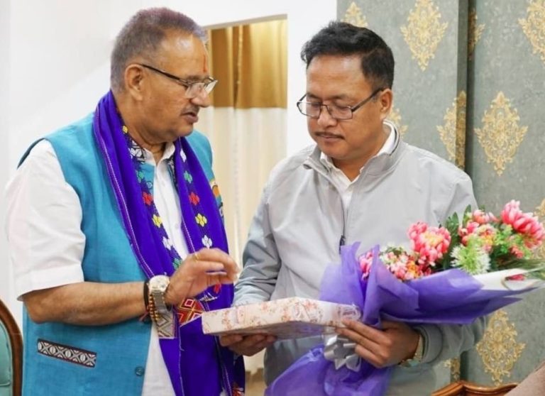 कृषि मंत्री गणेश जोशी ने अरुणाचल प्रदेश के कृषि मंत्री गेब्रियल डी. वांगसू से की शिष्टाचार भेंट