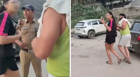 गंगा किनारे शराब पीने से रोका तो पुलिस से उलझ