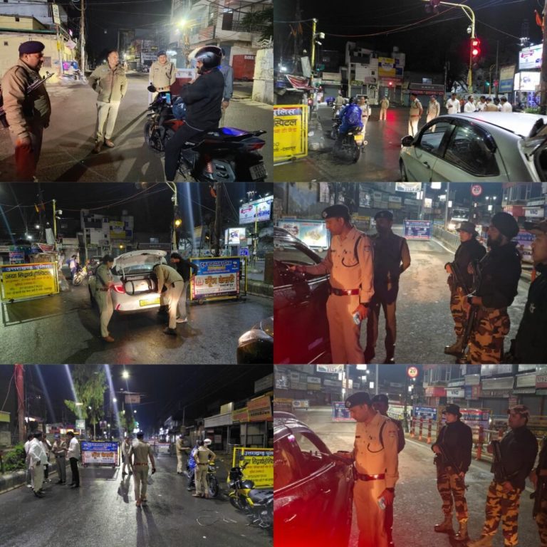 देर रात तक सड़कों पर पुलिस की सख्ती, संदिग्धों से