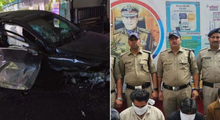देहरादून में चेकिंग के दौरान पुलिसकर्मी पर चढ़ाई कार, चार