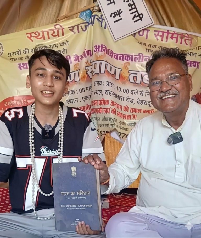 18-year old launches protest for a ‘permanent’ capital of Uttarakhand