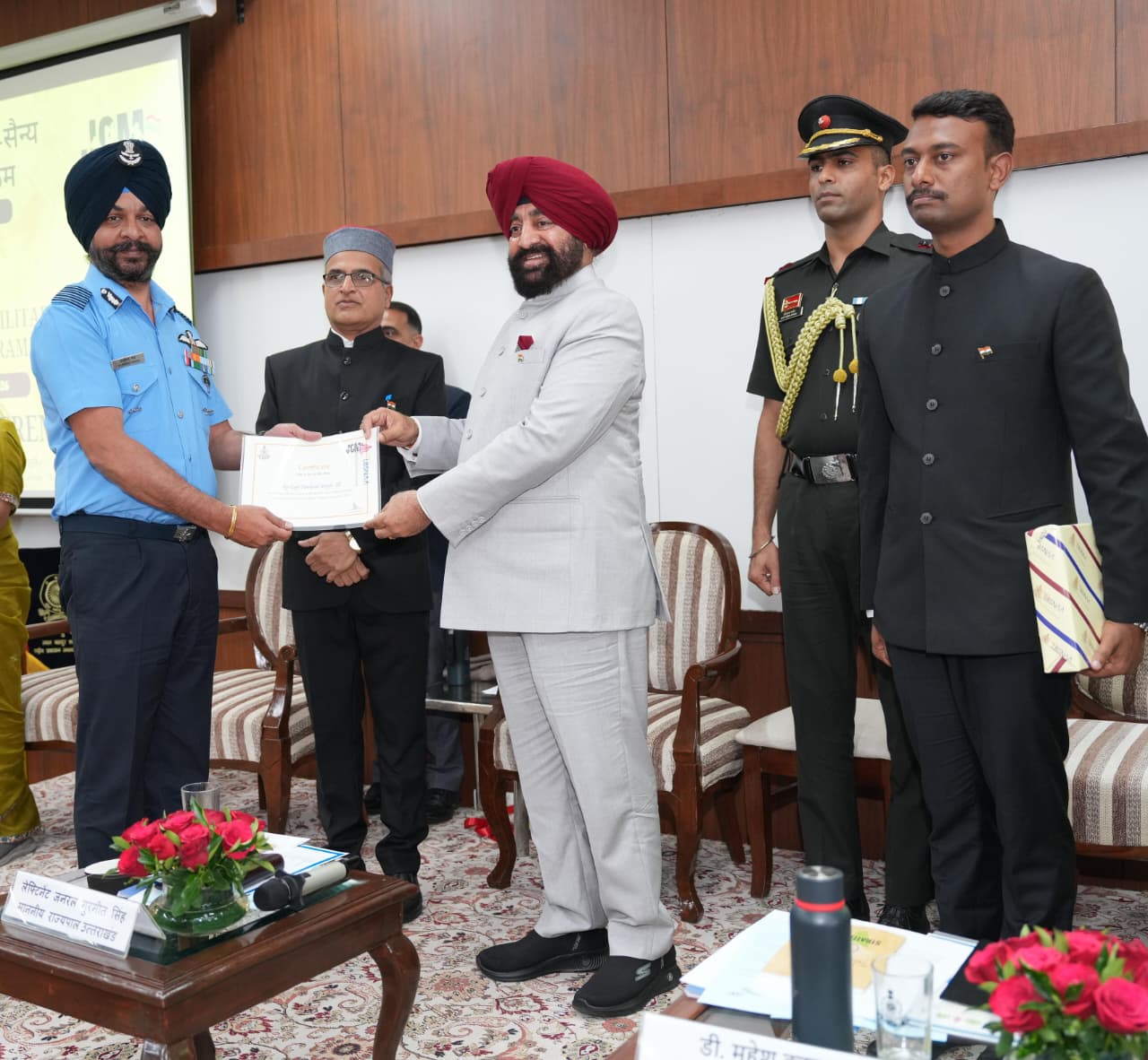 Governor presides over 32nd joint Civil-Military training prog at Mussoorie 
