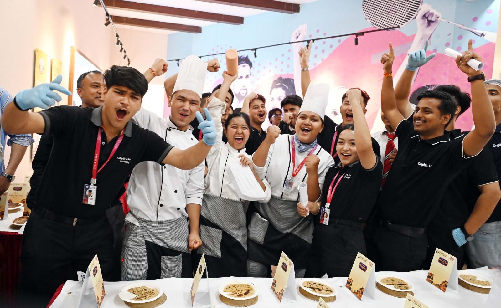 Graphic Era enters Asia Book of Records with 554 Parathas