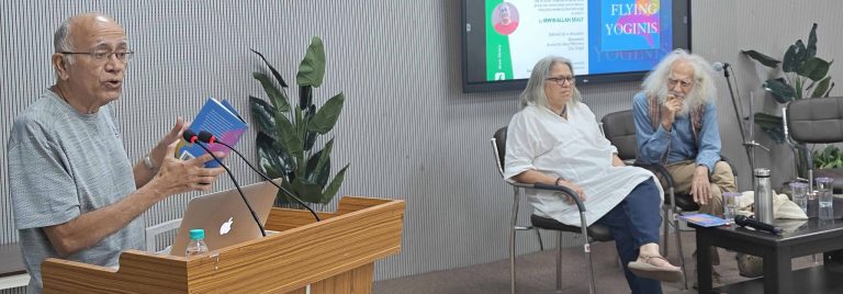 Irwin Allan Sealy’s book, “Flying Yoginis”, released at DLRC 