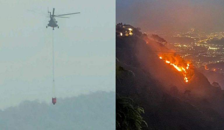 Massive Forest Fire in Kasauli brought under control through Joint