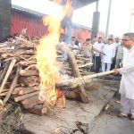 Mortal remains of BC Khanduri cremated with full state honours