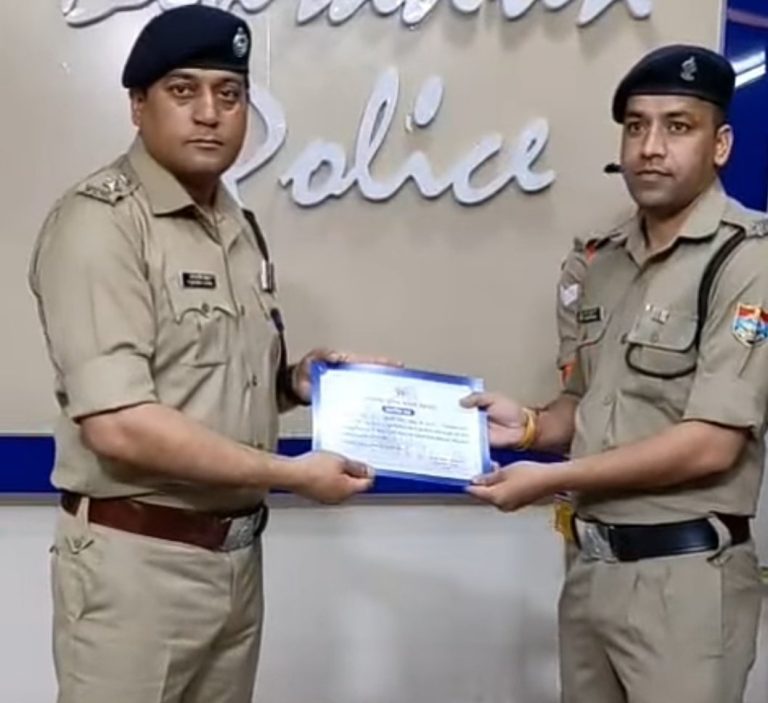 SSP देहरादून ने 34 पुलिसकर्मियों को किया सम्मानित - myuttarakhandnews.com