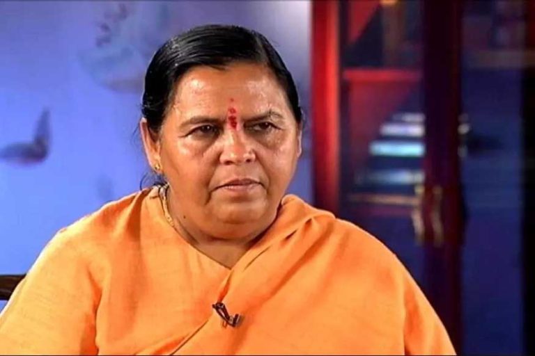 Uma Bharti advises Mamata Banerjee to step down with dignity