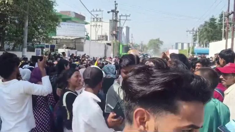 Workers’ protest turns violent in Selaqui industrial area, stone- pelting