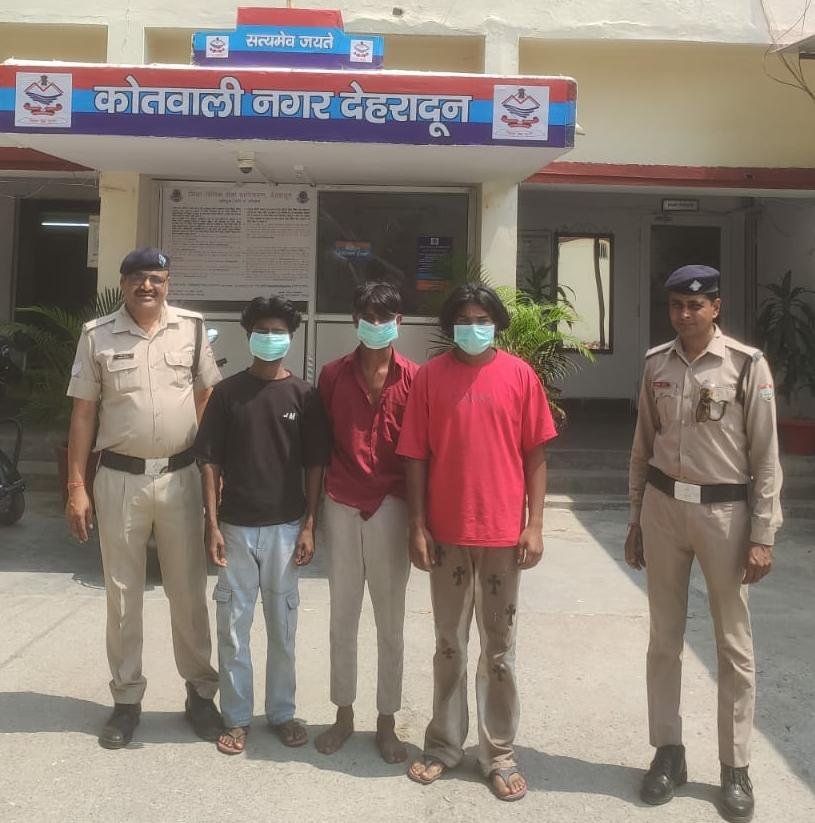 ऑपरेशन प्रहार” में दून पुलिस का एक्शन, हुड़दंग मचाते 3