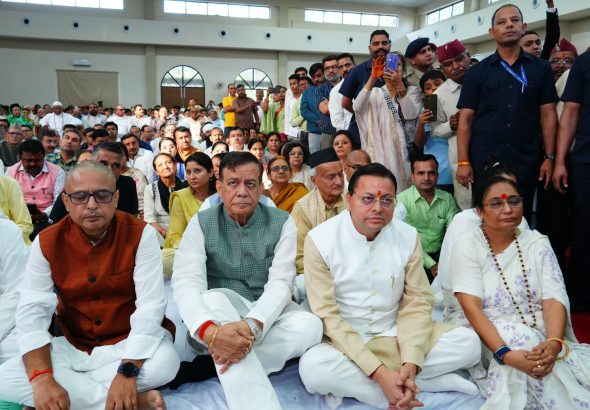 Khanduri’s life was devoted to service of nation: Dhami