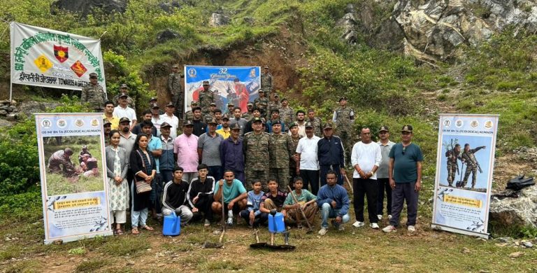 130 Infantry Battalion (TA) undertakes Plantation Drive in Deval Village