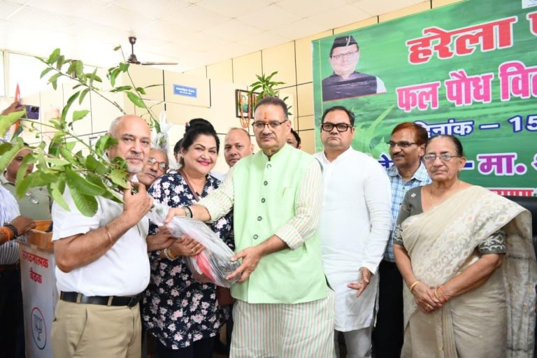 Agriculture Minister Joshi launches Plantation Campaign on eve of Harela