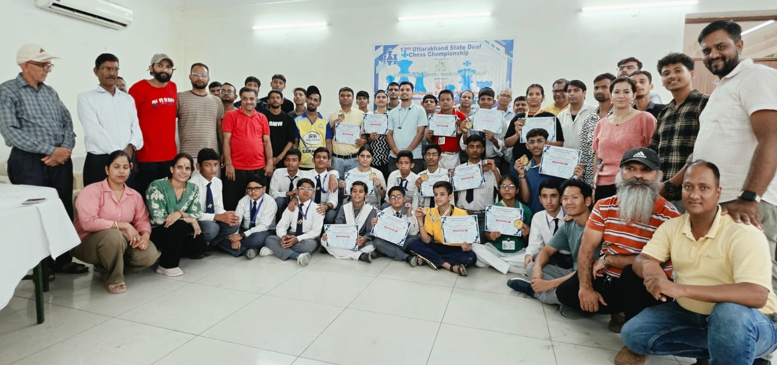 Bajaj Institute Students dominate State Deaf Chess Championship
