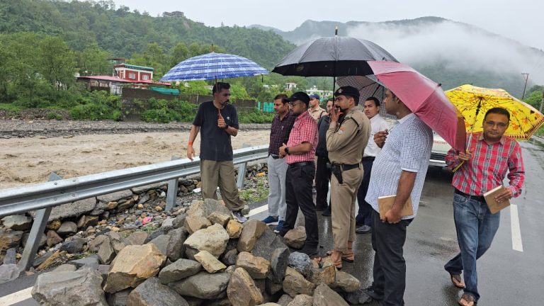 DM Ashish Chauhan inspects landslide zones, directs swift restoration