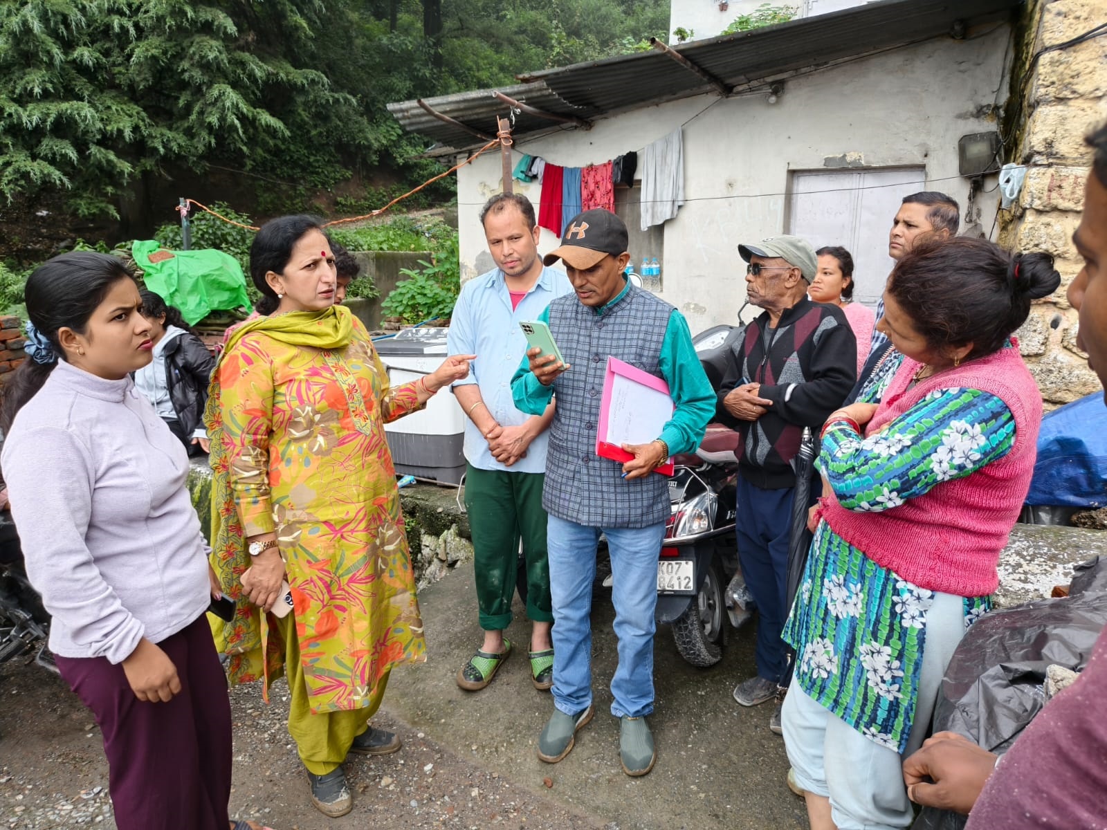 Hillside debris crashes into homes in Mussoorie