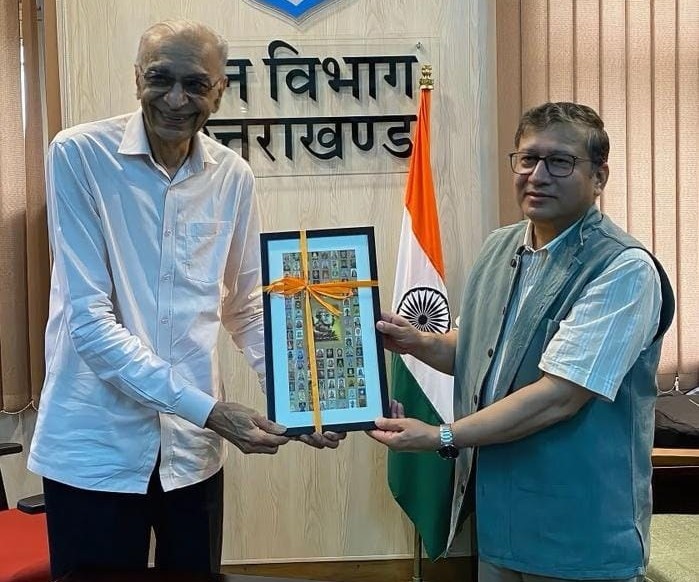 Upendra Arora of Natraj Publishers meets Forest Chief Kapil Lall