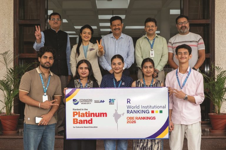 Uttaranchal University secures Platinum Band in OBE Rankings 2026