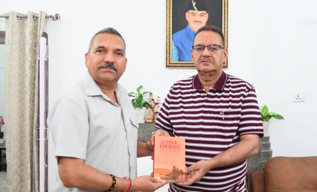 कैबिनेट मंत्री गणेश जोशी से मिले लेफ्टिनेंट जनरल (सेवानिवृत्त) अजय कुमार सिंह