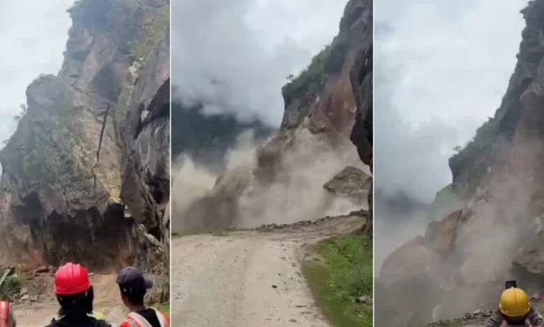 चीन सीमा को जोड़ने वाली सोबला-ढाकर सड़क भूस्खलन से बंद,
