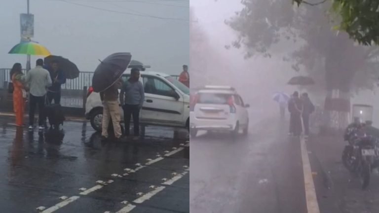 नैनीताल में आफत की बारिश: घने कोहरे में खोई सरोवर