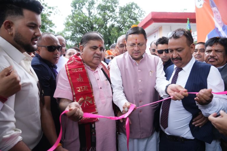 CM inaugurates bridge at Sher Nala on Haldwani-Chorgaliya-Sitarganj road