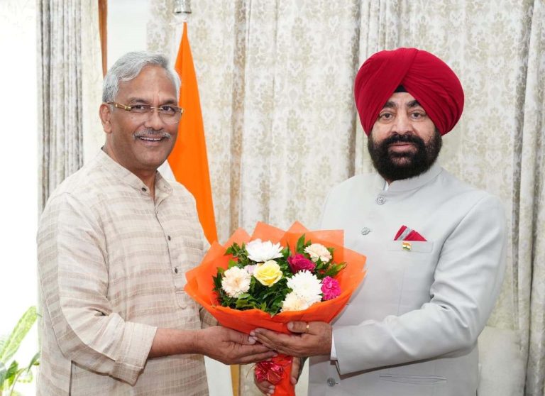 Gov interacts with MP Trivendra Singh Rawat on strengthening Rural