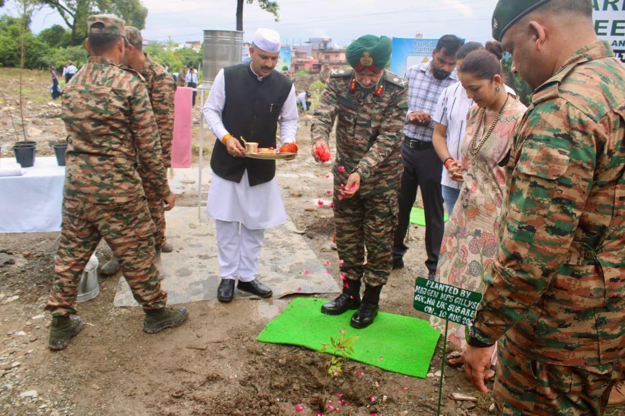 HQ U’khand Sub Area & 127 TA conduct Special Plantation