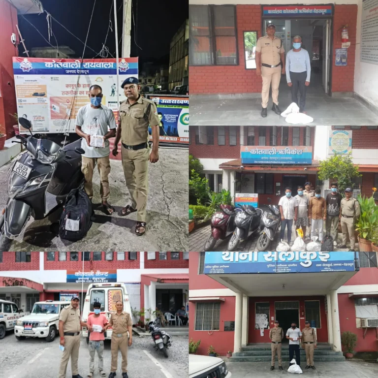 गांजा-चरस से लेकर शराब तक, दून पुलिस ने दबोचे 10