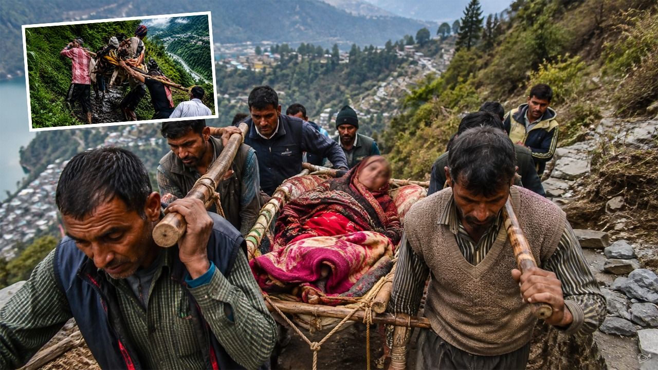 जब सड़क ही नहीं तो विकास कैसा? घायल महिला को