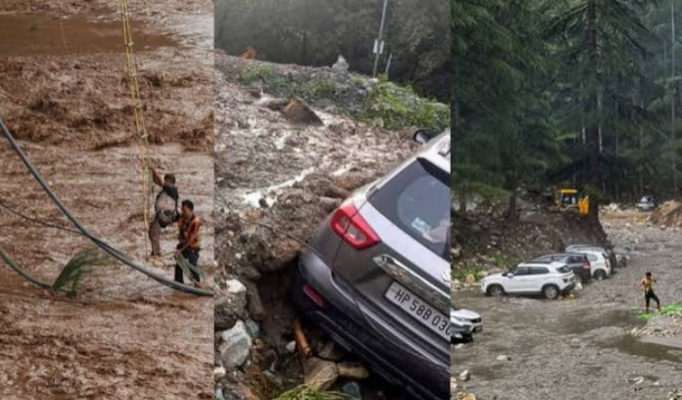 पहाड़ों में आफत की बारिश... हिमाचल-उत्तराखंड में सड़कें बंद, नदियां