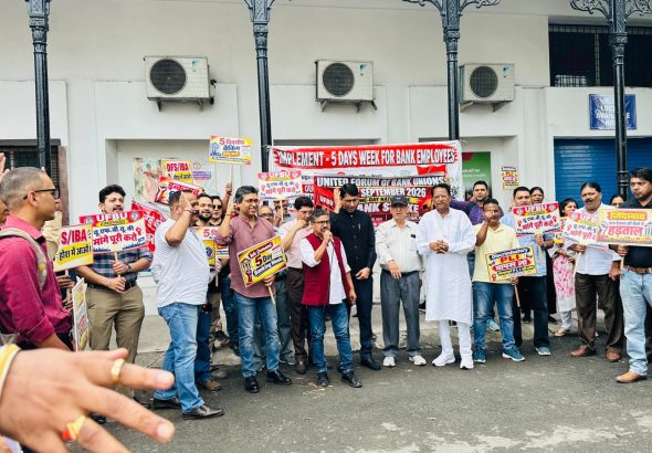 Bank strike paralyses services across Uttarakhand