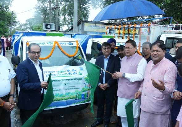 CM flags off 15 vehicles for waste management provided under