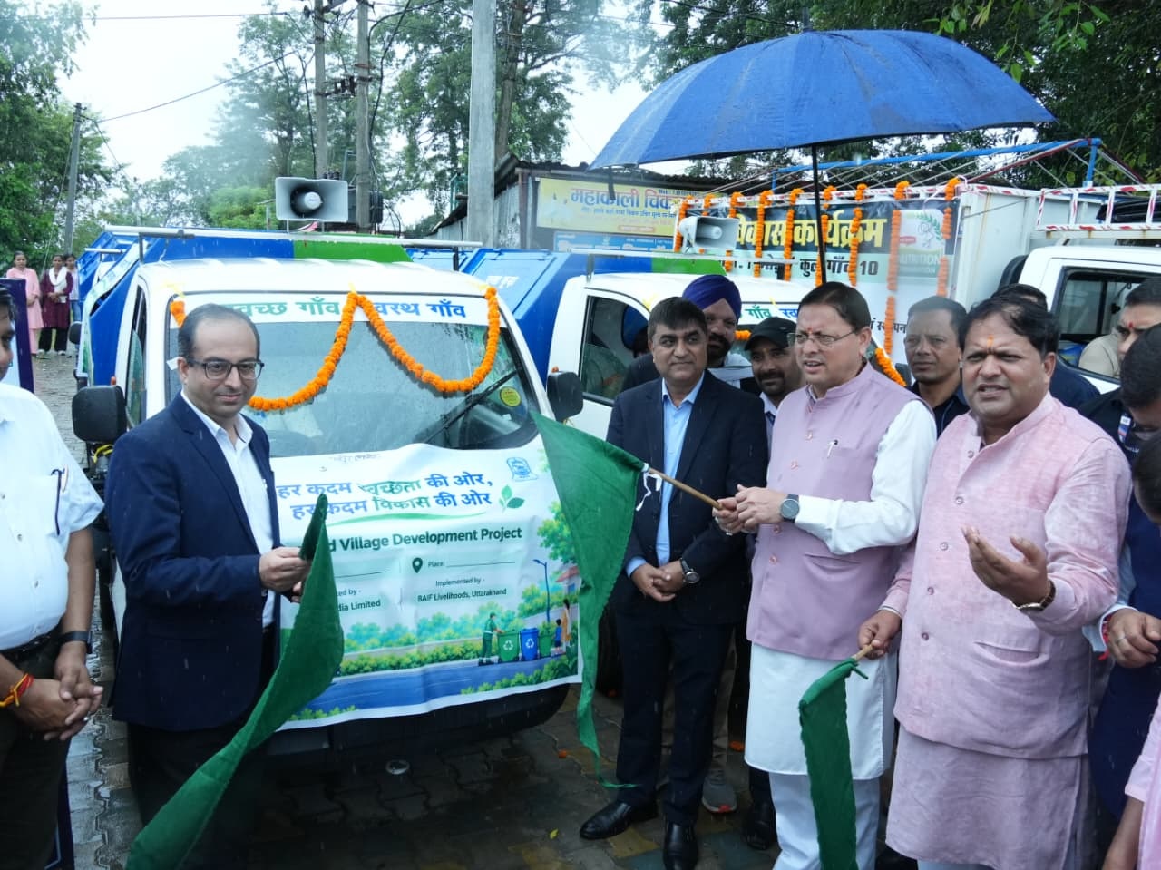 CM flags off 15 vehicles for waste management provided under