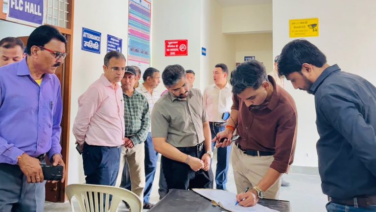 DM inspects EVM Warehouse in presence of representatives of political
