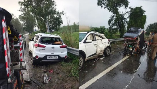 उत्तराखंड में सड़क हादसा: कार ने ई-रिक्शा को मारी टक्कर,