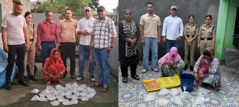 कच्ची शराब के अड्डों पर आबकारी का छापा, तीन महिलाएं