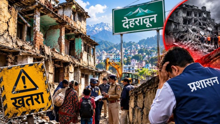 दिल्ली हादसे से सहमा देहरादून: 21 जर्जर मकान बने टाइम