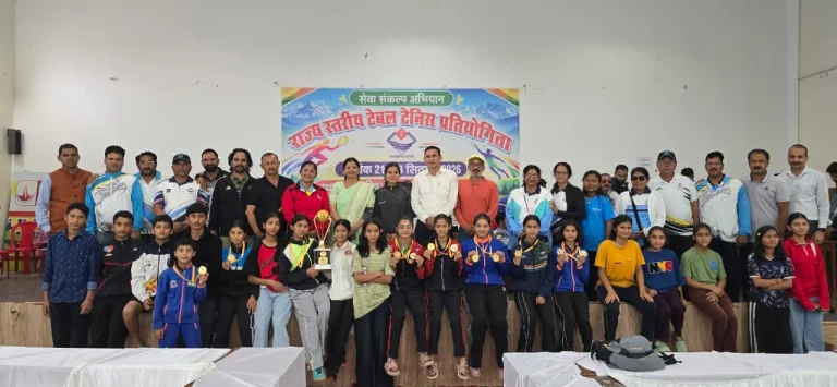 राज्य स्तरीय टेबल टेनिस प्रतियोगिता में चमोली के खिलाड़ियों का