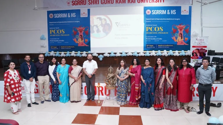 श्री गुरु राम राय विश्वविद्यालय में पीसीओएस जागरूकता कार्यक्रम -