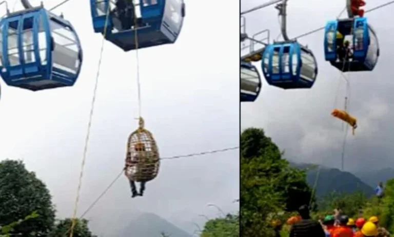 सुरकंडा रोपवे में फंसे पर्यटकों का रेस्क्यू, NDRF और ITBP