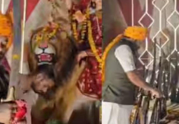 200 हथियार और 151 तलवारें, BJP विधायक बृजभूषण राजपूत ने